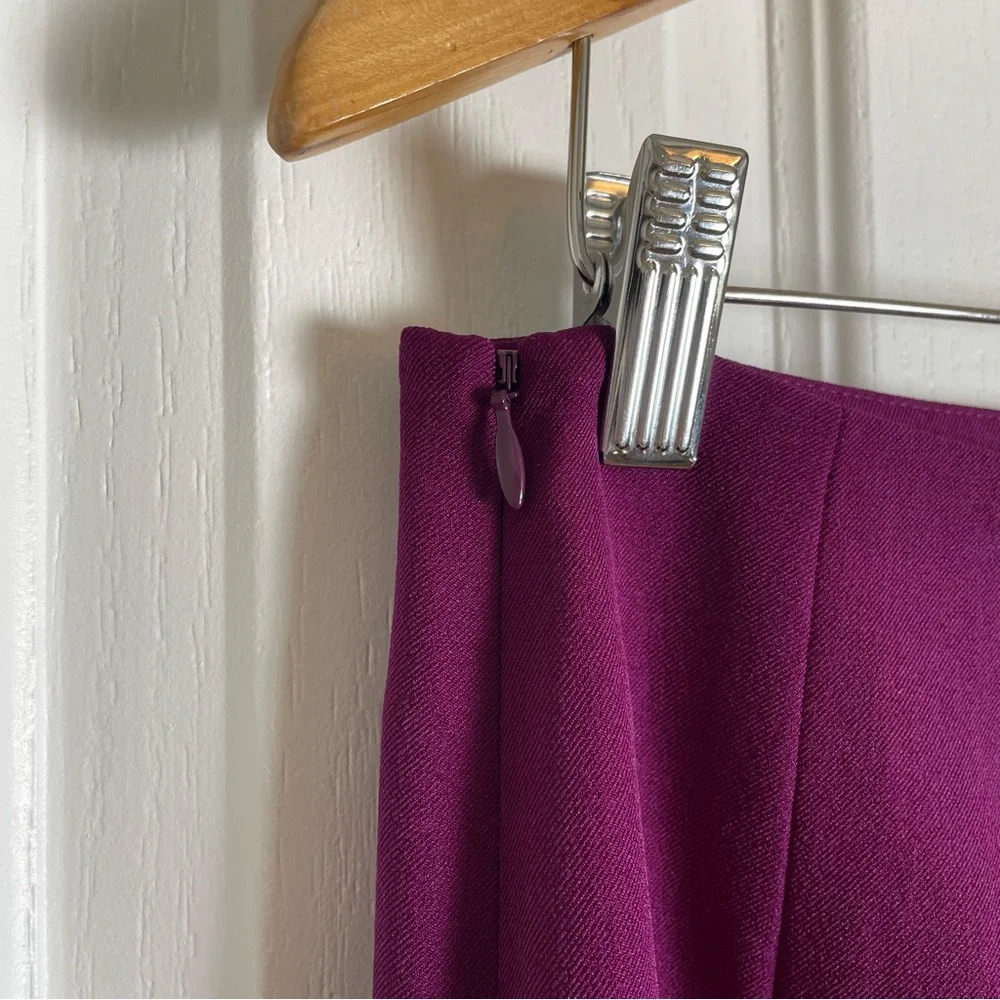 NWT MM Lafleur Noho Skirt Women’s 8 Deep Plum Purple Straight Pencil Corporate - Picture 6 of 15